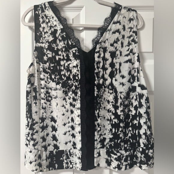 BCBG Coco lace trimmed silk top - Picture 8 of 9